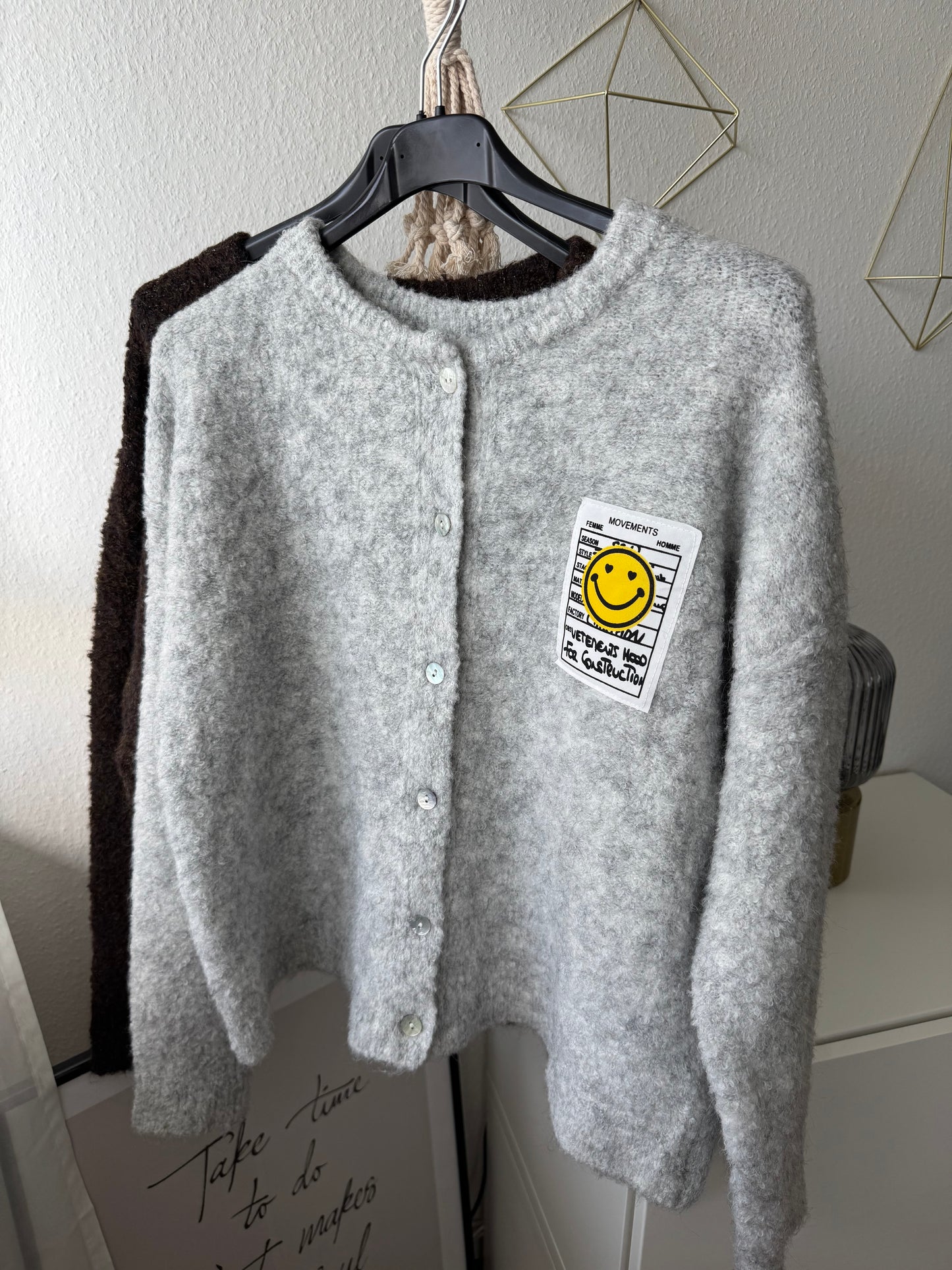 Cardigan Smiley Braun
