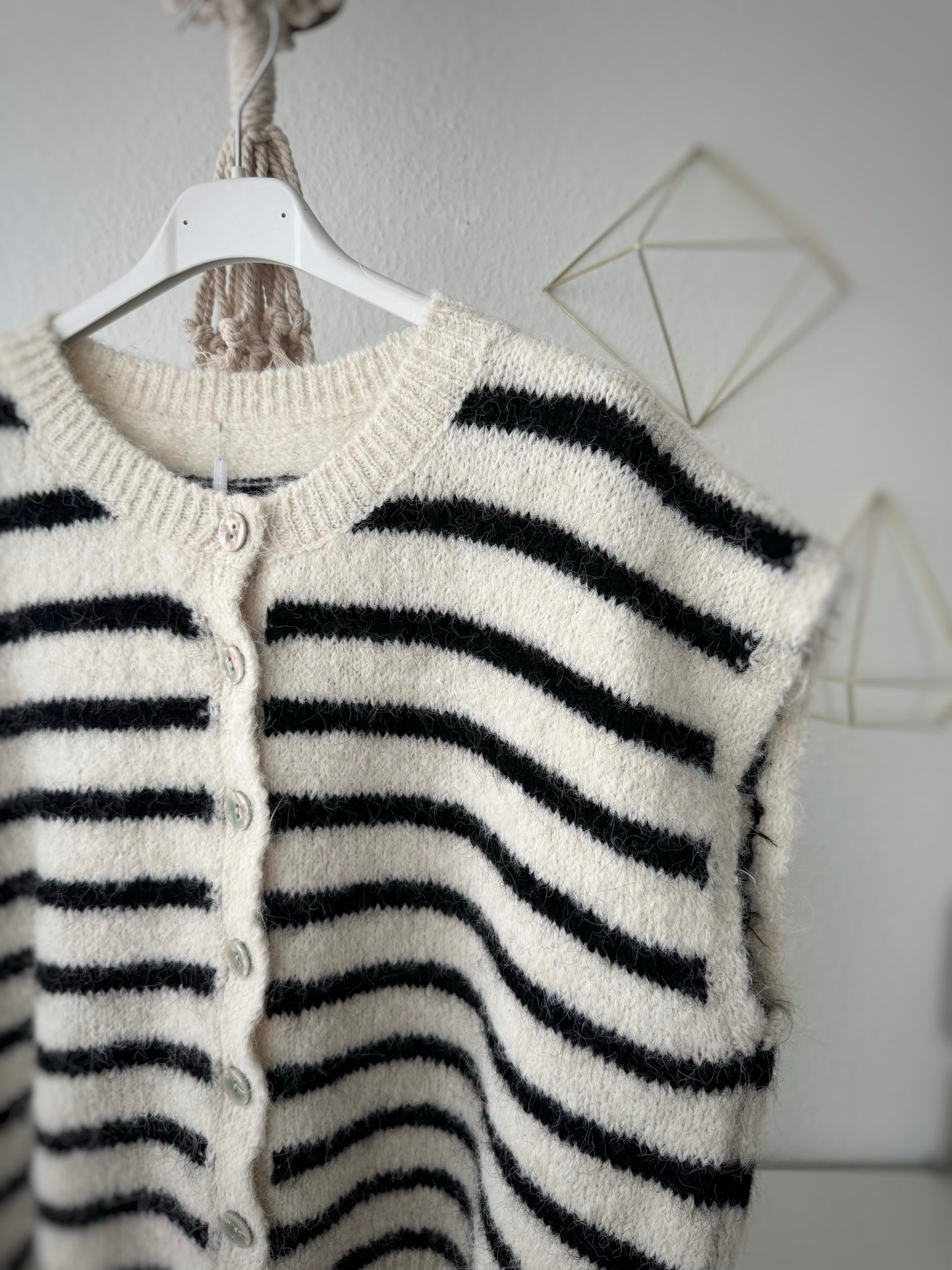 Strickweste Streifen ärmellos